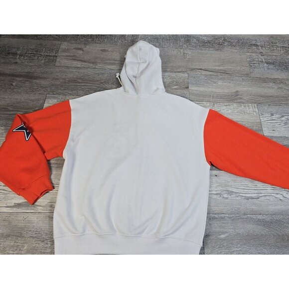 Womens H&M Divided Hoodie White & Orange Full Zip Size Medium Embroidered NWT - Picture 10 of 10